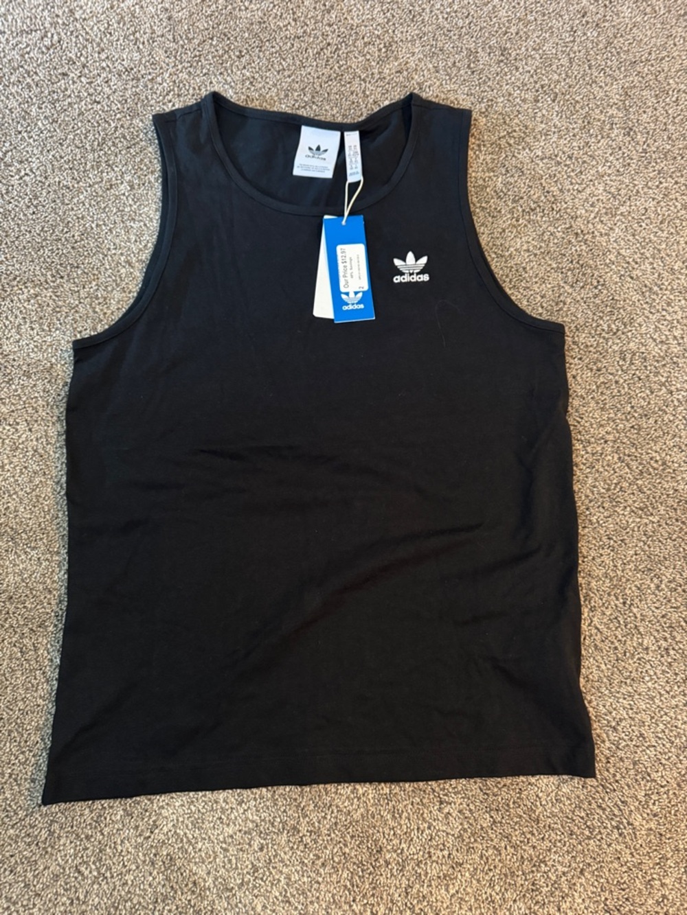 adidas Black Essential Muscle Tank